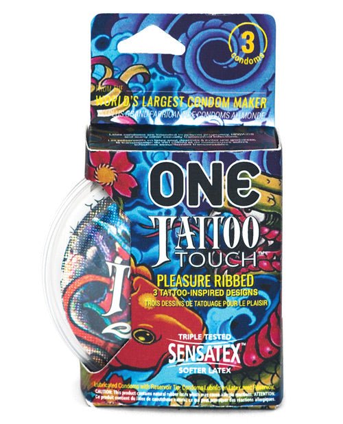 One Tattoo Touch Condoms 3 - Pack | Shop Lowest Prices at fonlove.shop