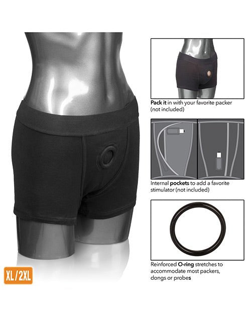 Packer Gear Boxer Brief Harness - Black | Shop Lowest Prices at fonlove.shop