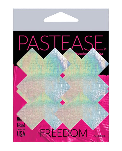 Pastease Holographic Plus X - Silver O/s Pack Of 2 Pair | Shop Lowest Prices at fonlove.shop