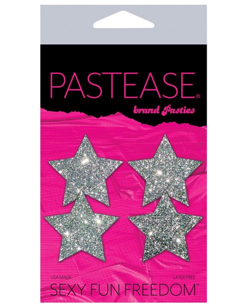 Pastease Petites Glitter Star - Silver O/s Pack Of 2 | Shop Lowest Prices at fonlove.shop