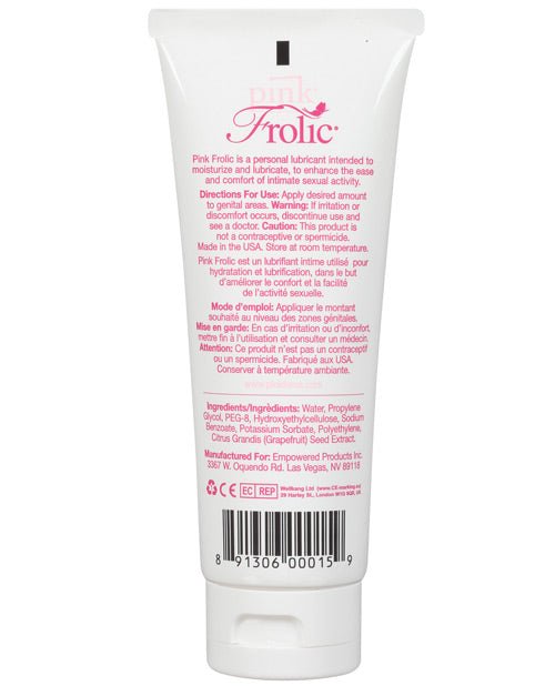 Pink Frolic Gel Lubricant - 3.3 Oz Flip Top Tube | Shop Lowest Prices at fonlove.shop