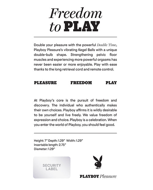 Playboy Pleasure Double Time Kegel Balls | Shop Lowest Prices at fonlove.shop