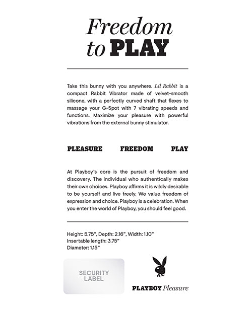 Playboy Pleasure Lil Rabbit Vibrator | Shop Lowest Prices at fonlove.shop