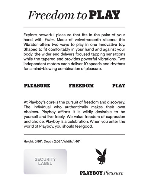 Playboy Pleasure Palm Vibrator | Shop Lowest Prices at fonlove.shop
