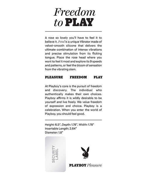 Playboy Pleasure Petal Vibrator | Shop Lowest Prices at fonlove.shop