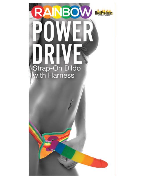 Rainbow 7" Strap On Dildo W/harness | Shop Lowest Prices at fonlove.shop