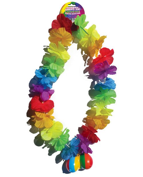 Rainbow Light Up Flower Boobie Necklace | Shop Lowest Prices at fonlove.shop