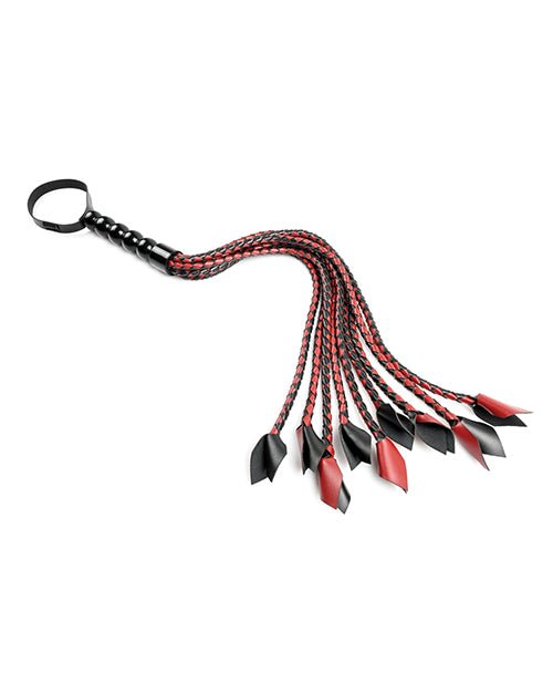 Saffron Braided Flogger - Red/black | Shop Lowest Prices at fonlove.shop