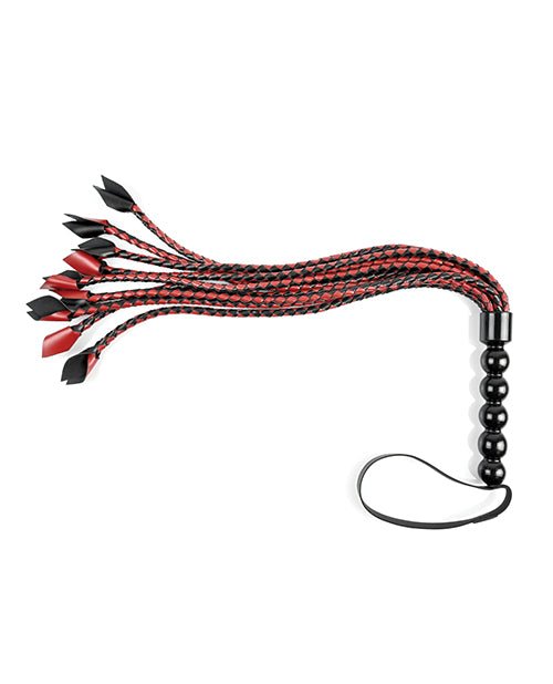 Saffron Braided Flogger - Red/black | Shop Lowest Prices at fonlove.shop