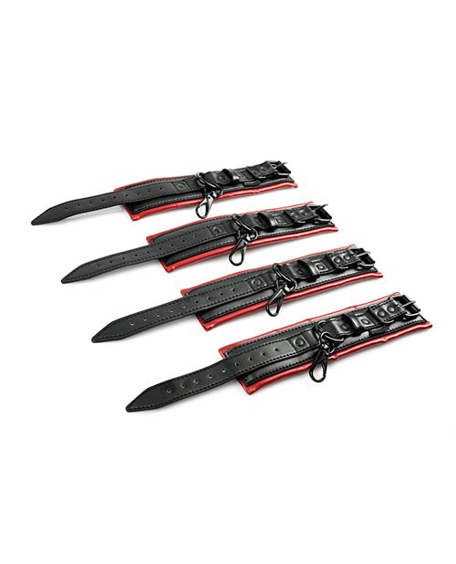 Saffron Spreader Bar & Cuff Set - Red/black | Shop Lowest Prices at fonlove.shop