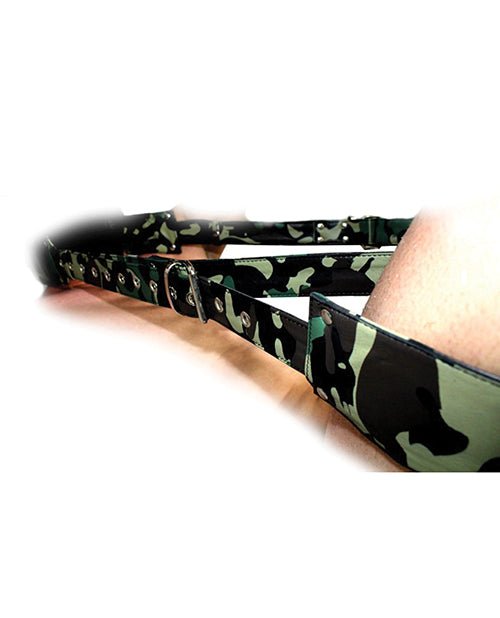 Sensual Sin Leather Adjustable Travel Sling - Camo | Shop Lowest Prices at fonlove.shop