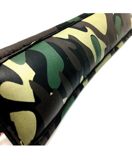Sensual Sin Leather Padded Wrist Cuffs - Camo Piping | Shop Lowest Prices at fonlove.shop