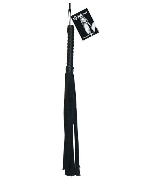 Sex & Mischief Faux Leather Flogger - Black | Shop Lowest Prices at fonlove.shop