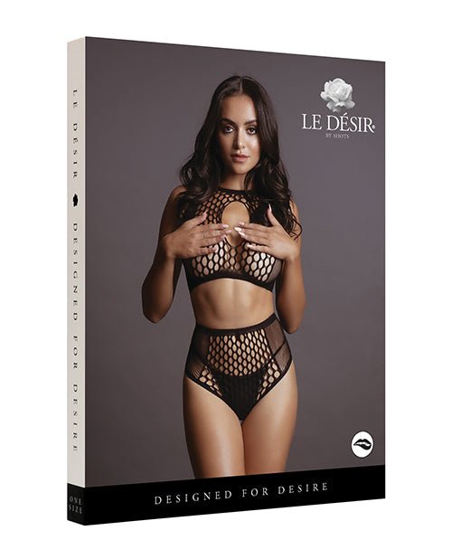 Shots Le Desir Duo Net Key Hole Bra Set | Shop Lowest Prices at fonlove.shop