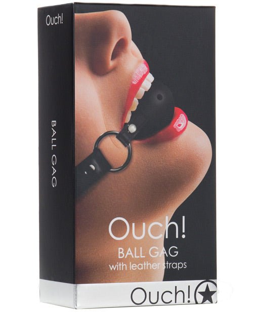 Shots Ouch Ball Gag W/leather Straps | Shop Lowest Prices at fonlove.shop