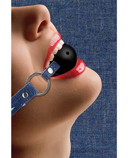 Shots Ouch Breathable Ball Gag W/denim Straps | Shop Lowest Prices at fonlove.shop
