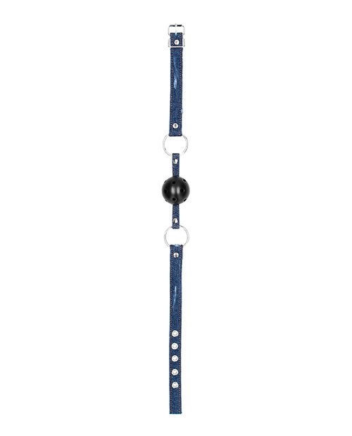 Shots Ouch Breathable Ball Gag W/denim Straps | Shop Lowest Prices at fonlove.shop