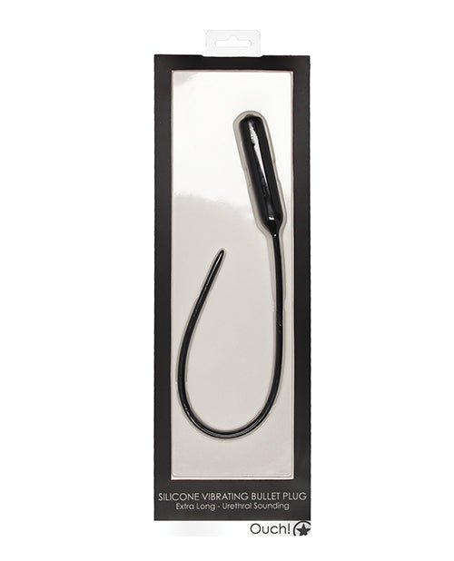 Shots Ouch Extra Long Urethral Sounding Silicone Vibrating Bullet Plug | Shop Lowest Prices at fonlove.shop