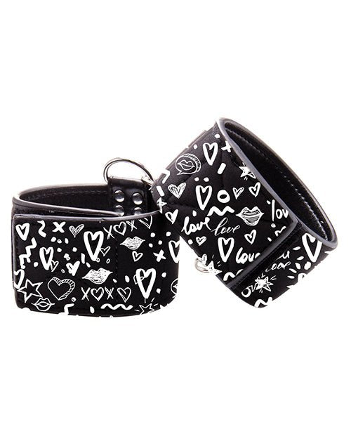 Shots Ouch Love Street Art Fashion Printed Hand Cuffs | Shop Lowest Prices at fonlove.shop
