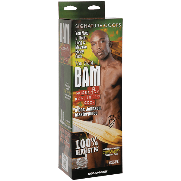 Signature Cocks - BAM Huge 13" Realistic Cock | Shop Lowest Prices at fonlove.shop