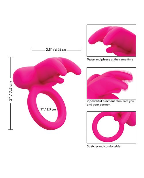 Silicone Rechargeable Triple Clit Flicker - Pink | Shop Lowest Prices at fonlove.shop