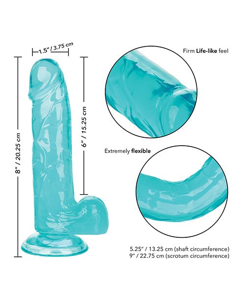 Size Queen 6" Dildo - Blue | Shop Lowest Prices at fonlove.shop