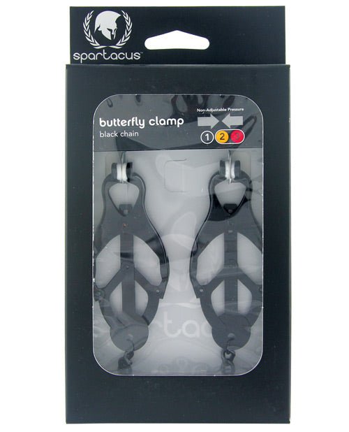 Spartacus Black Butterfly Style Nipple Clamps W/chain | Shop Lowest Prices at fonlove.shop