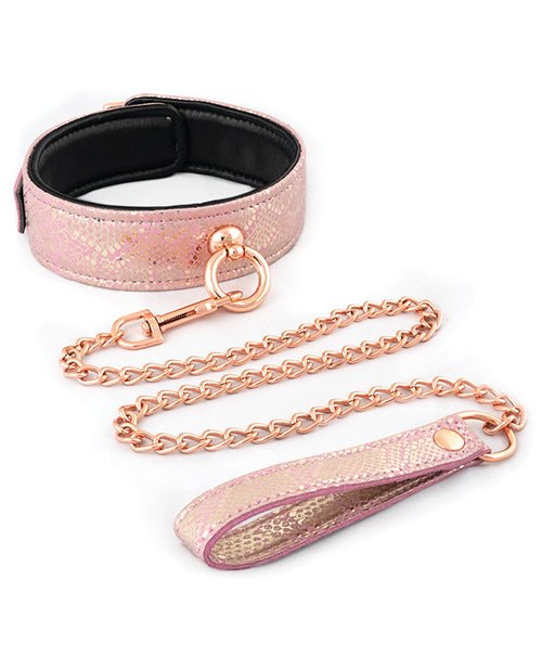 Spartacus Micro Fiber Collar & Leash W/leather Lining - Pink | Shop Lowest Prices at fonlove.shop