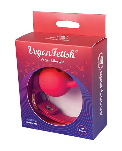 Spartacus Silicone Ball Gag W/red Pu Straps - 46 Mm Red | Shop Lowest Prices at fonlove.shop