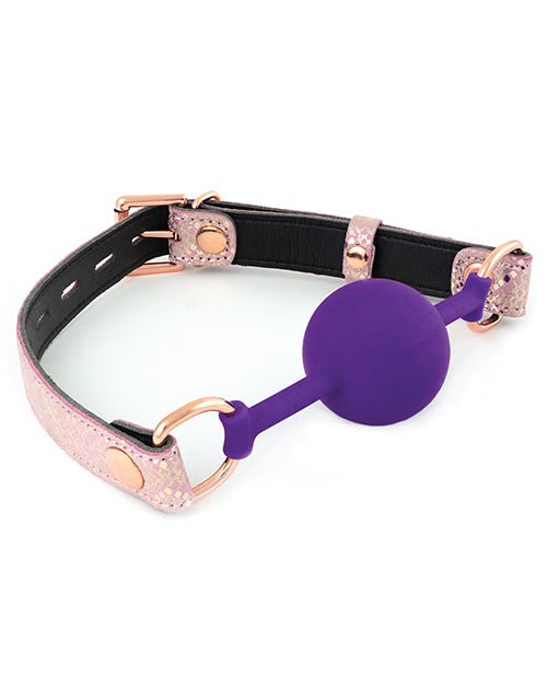 Spartacus Silicone Gag W/leather Lining - Snakeskin Micro Fiber | Shop Lowest Prices at fonlove.shop