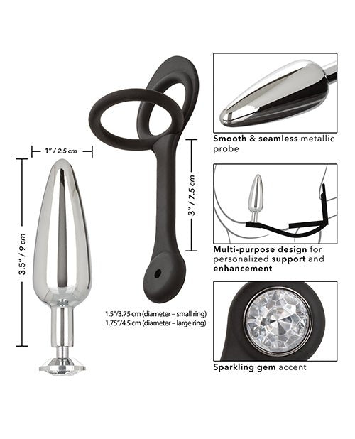 Star Fucker Slim Gem Plug W/silicone Enhancer - Black | Shop Lowest Prices at fonlove.shop