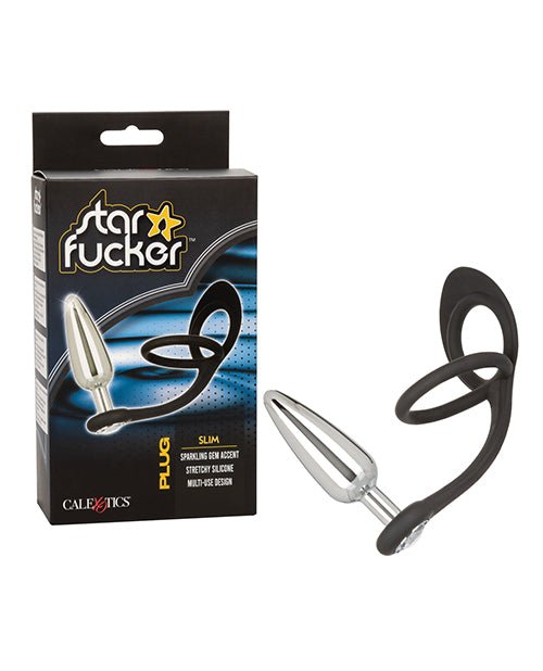 Star Fucker Slim Gem Plug W/silicone Enhancer - Black | Shop Lowest Prices at fonlove.shop