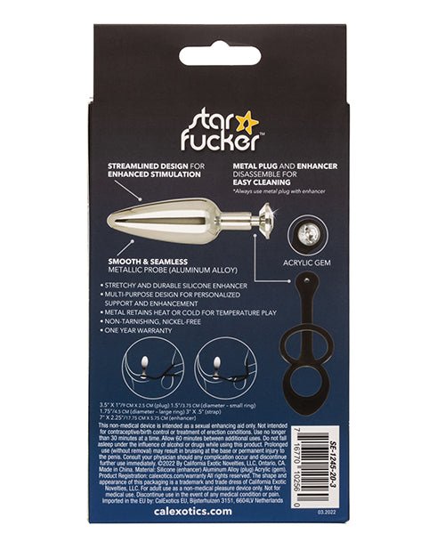 Star Fucker Slim Gem Plug W/silicone Enhancer - Black | Shop Lowest Prices at fonlove.shop