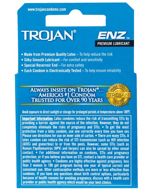 Trojan Enz Lubricated Condoms | Shop Lowest Prices at fonlove.shop