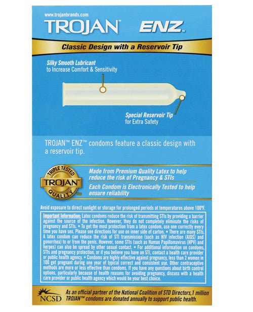 Trojan Enz Lubricated Condoms | Shop Lowest Prices at fonlove.shop