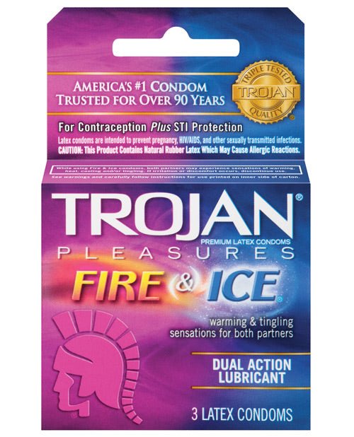 Trojan Fire & Ice Condoms - Box Of 3 | Shop Lowest Prices at fonlove.shop
