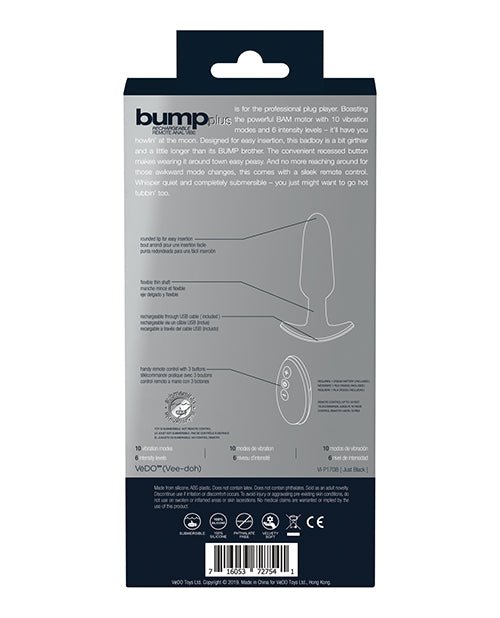 Vedo Bump Plus Remote Control Anal Vibe | Shop Lowest Prices at fonlove.shop
