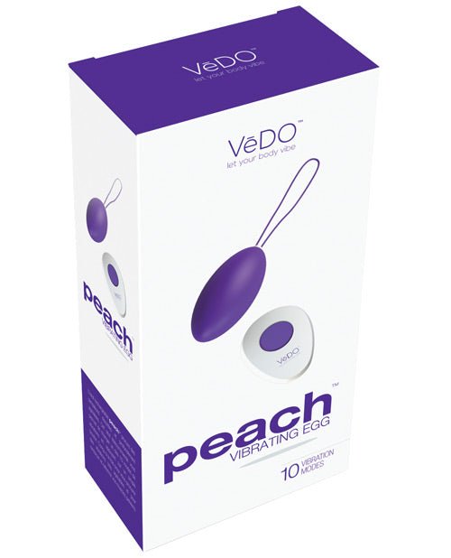 Vedo Peach Rechargeable Egg Vibe | Shop Lowest Prices at fonlove.shop