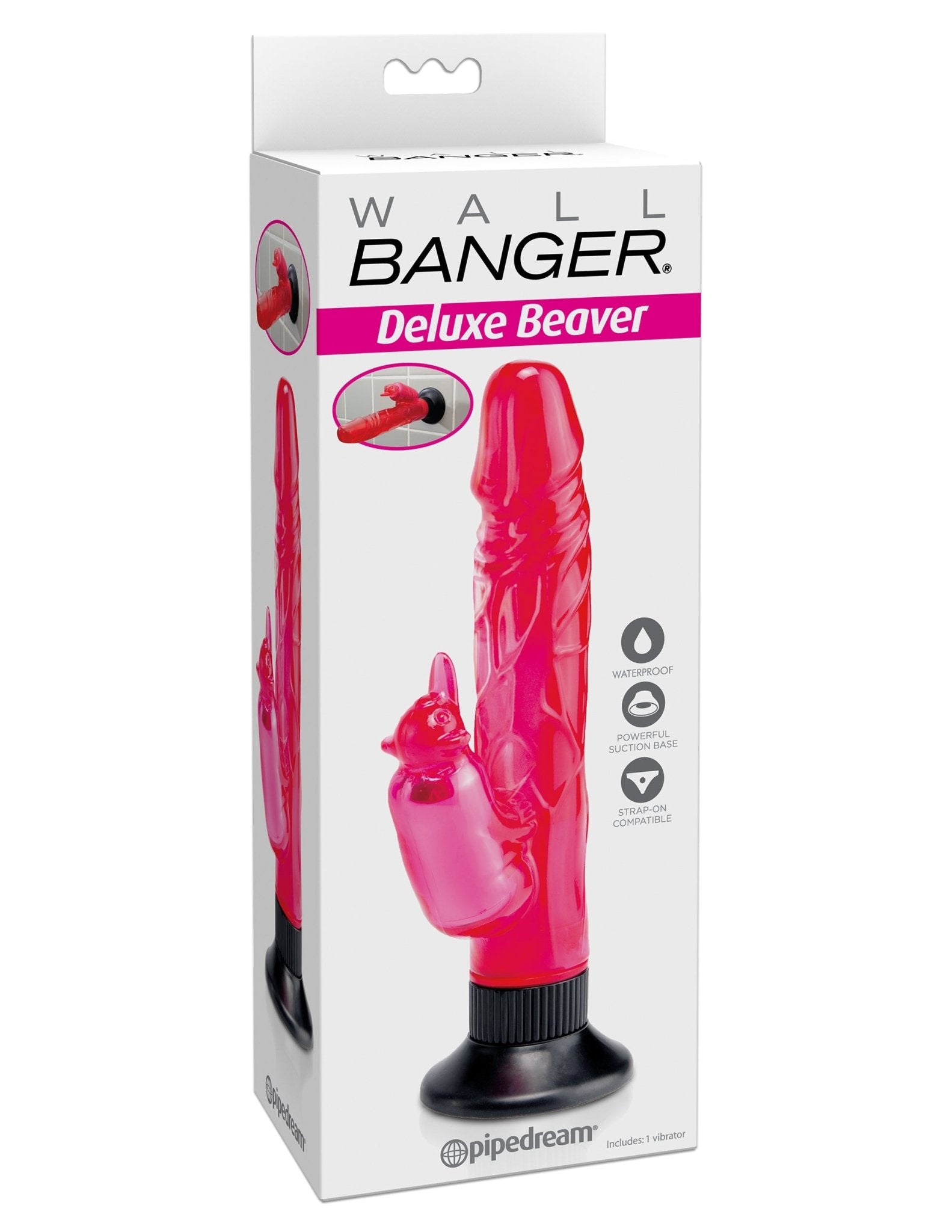 Wall Bangers Deluxe Beaver Vibe Waterproof - Pink | Shop Lowest Prices at fonlove.shop