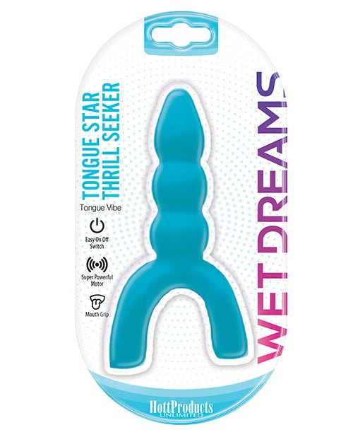Wet Dreams Tongue Star Thrill Seeker Vibe - Blue | Shop Lowest Prices at fonlove.shop