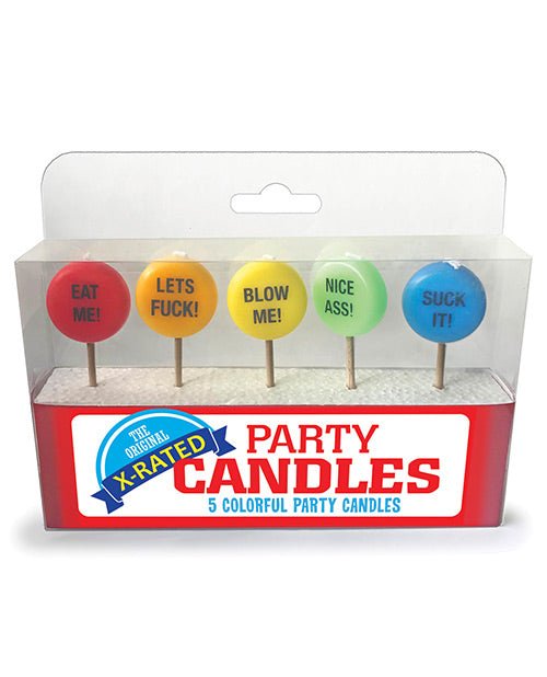 X - rated Party Candles - Set Of 5 | Shop Lowest Prices at fonlove.shop