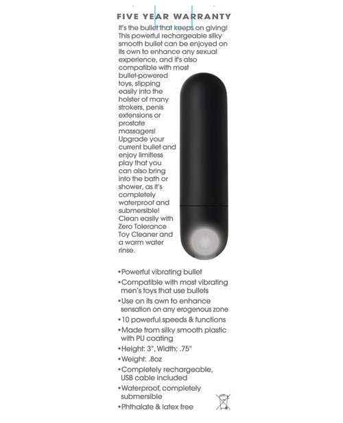 Zero Tolerance All Powerful Rechargeable Bullet | Shop Lowest Prices at fonlove.shop