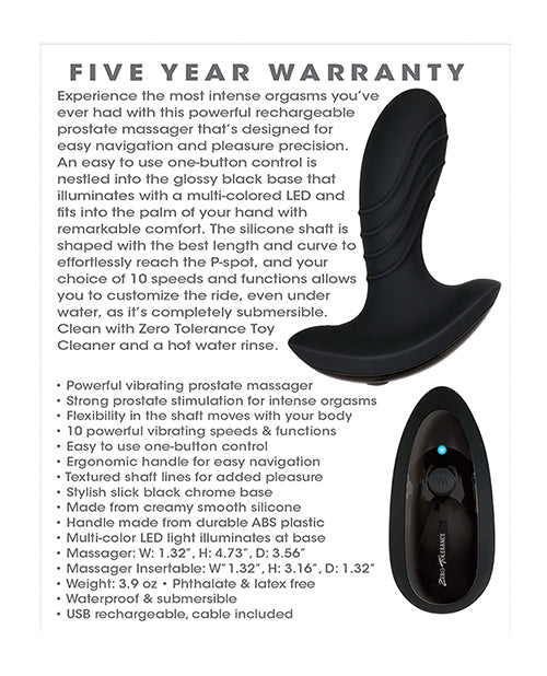 Zero Tolerance The Gentleman Rechargeable Prostate Massager | Shop Lowest Prices at fonlove.shop